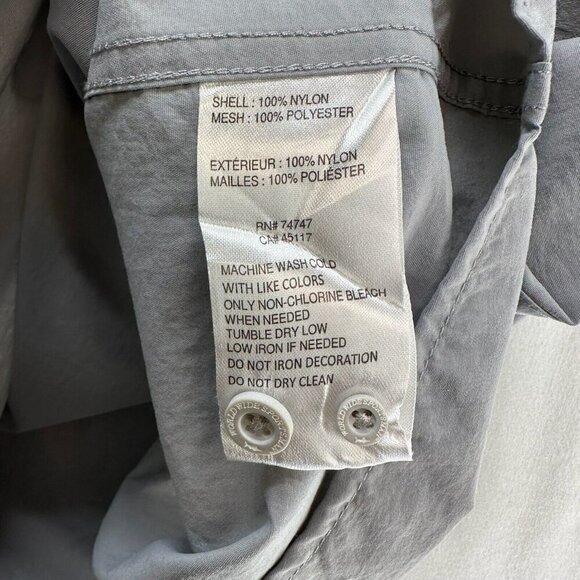 World Wide Sportsman Shirt Men 2XL Utility Button Down Vented Fishing Nylon Gray - Picture 8 of 11